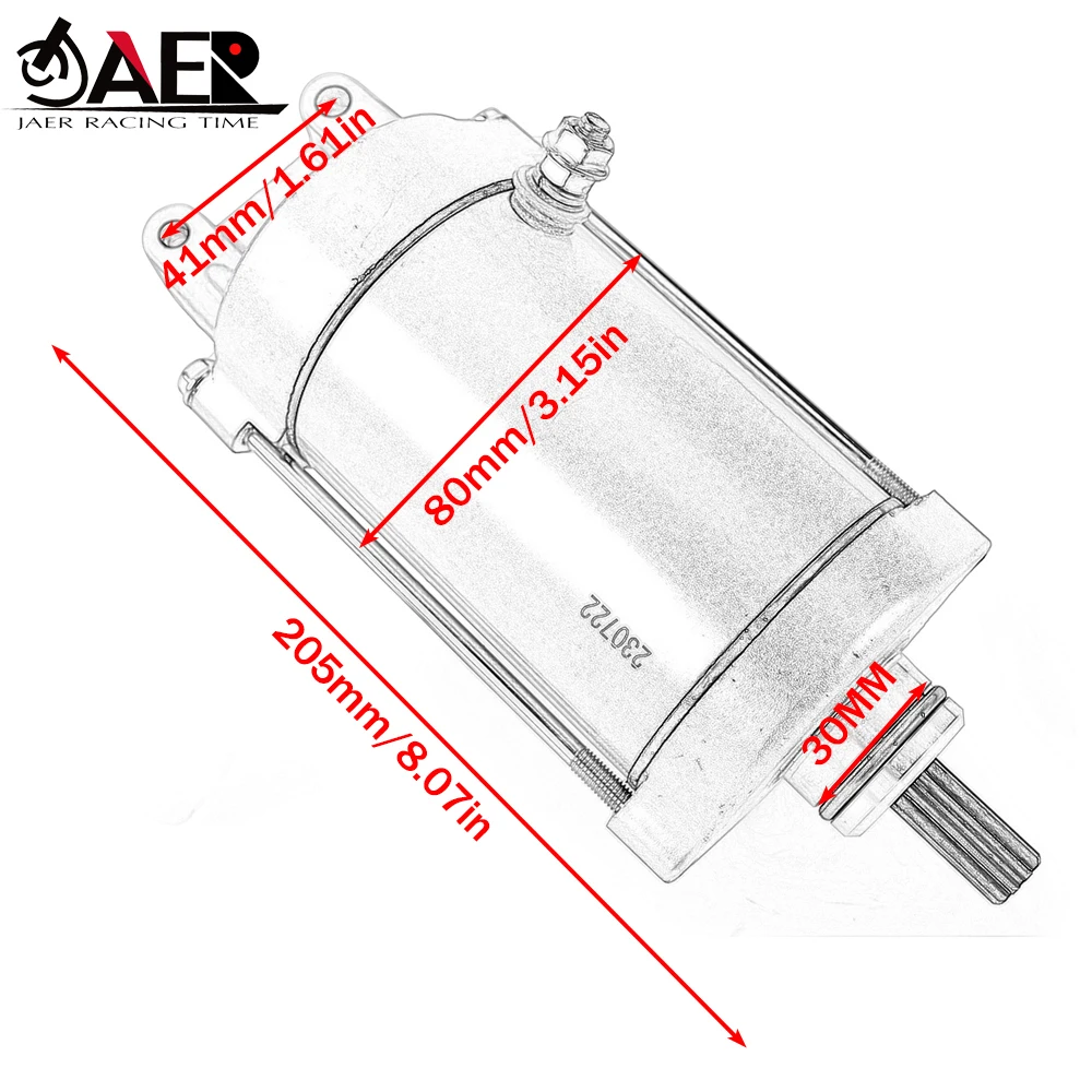 Starter Motor for Honda VTX1800 VTX1800C VTX1800R VTX1800S 31200-MCH-000 31200-MCH-831 31200-MCV-R20 31200-MCH-A00