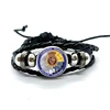 España Guardia Civil El Honor Es Mi Divisa Glass Dome Leather Bracelets Multilayer Spanish Police Braided Bangles Jewelry Gift 2