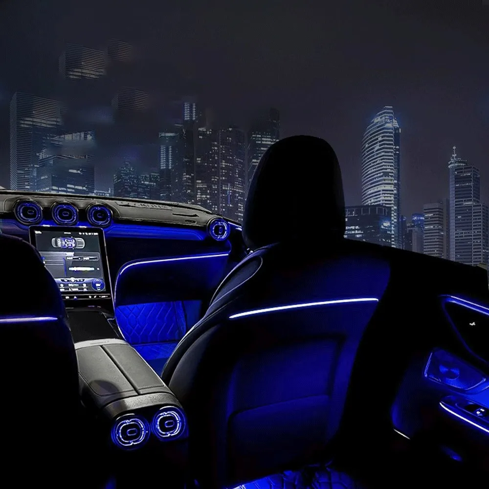 메르세데스 벤츠 GLE GLS W167 X167 용 LED 시트 백 앰비언트 라이트, 자동차 조명 장식 램프 및 스트립, 64 가지 색상
