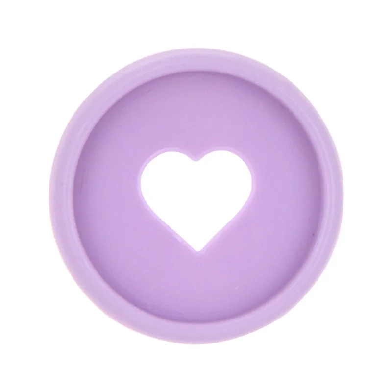 

100 Pcs Loose Leaf Binder for Notebooks 24mm/28mm/32mm Purple Heart Binding Rings for Scrapbooking Diy Planner Discs