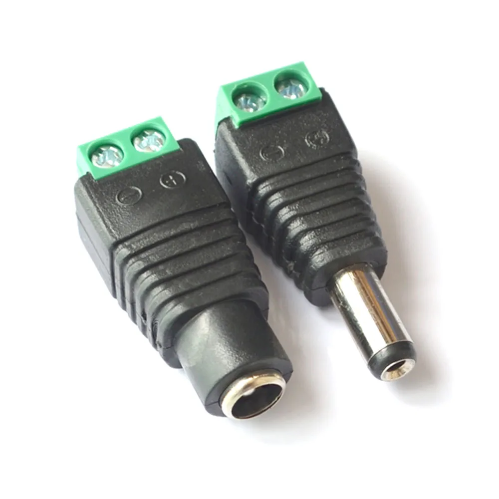 10PCS5521MaleFemaleDCConnector55mm21mmPowerJackAdapterPlug