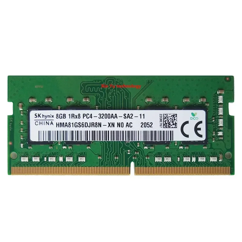8GB DDR4 SO-DIMM メモリー PC4-3200AA SK ハイニックス 8 ギガバイト 1Rx8 PC4 3200AA DDR4 3200MHz SO-DIMM