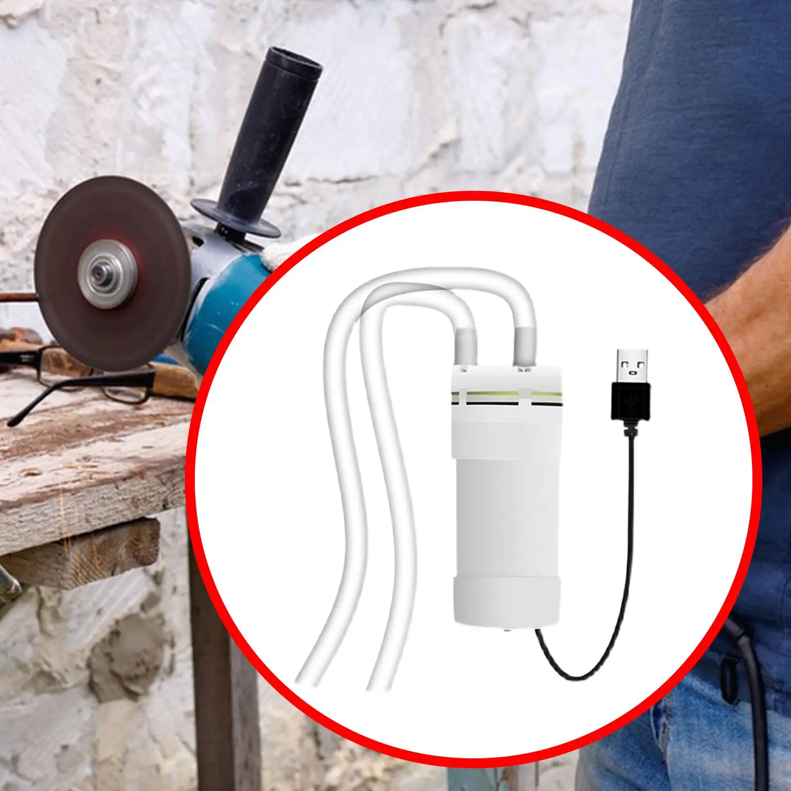 

USB самовсасывающий погружной насос, простой в использовании Электрический самовсасывающий мини-насос для канавок аквариума, бонсай, автомойки, Rockery