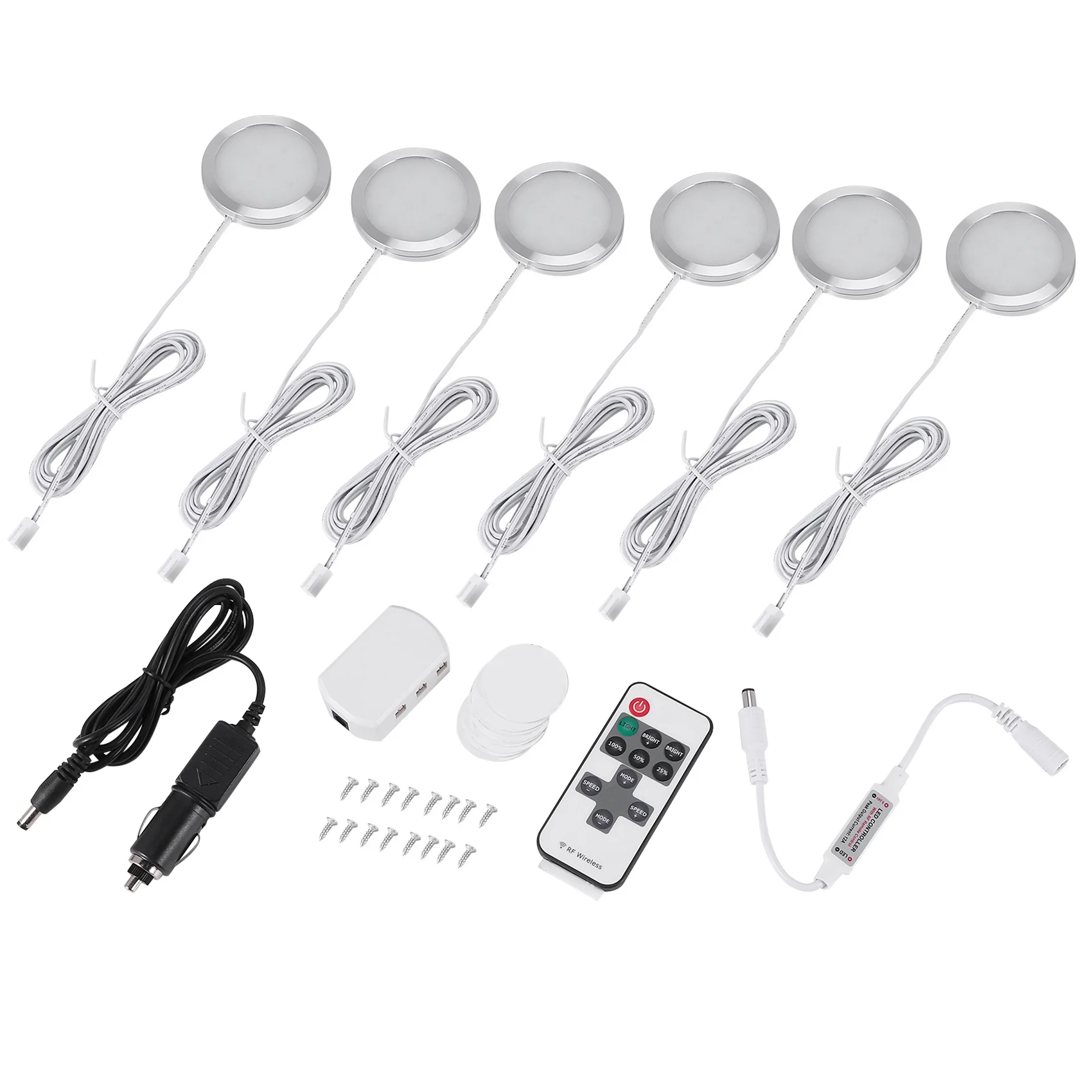 6X Faretti Interni A Led Per Vw T4 T5 Camper Van Caravan Luce Per Camper