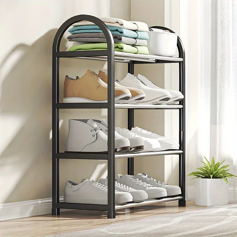 Space-Saving Multi-Layer Folding Shoe Rack-Dustproof, Floor Standing Organizer for All Room Types, Essential for Dorms
