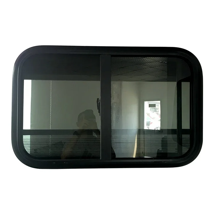 

500mm 300mm Latest Rv Caravan Motorhome Camping Sliding Screen Side Car Windows Tempered Glass Aluminum ASA Frame