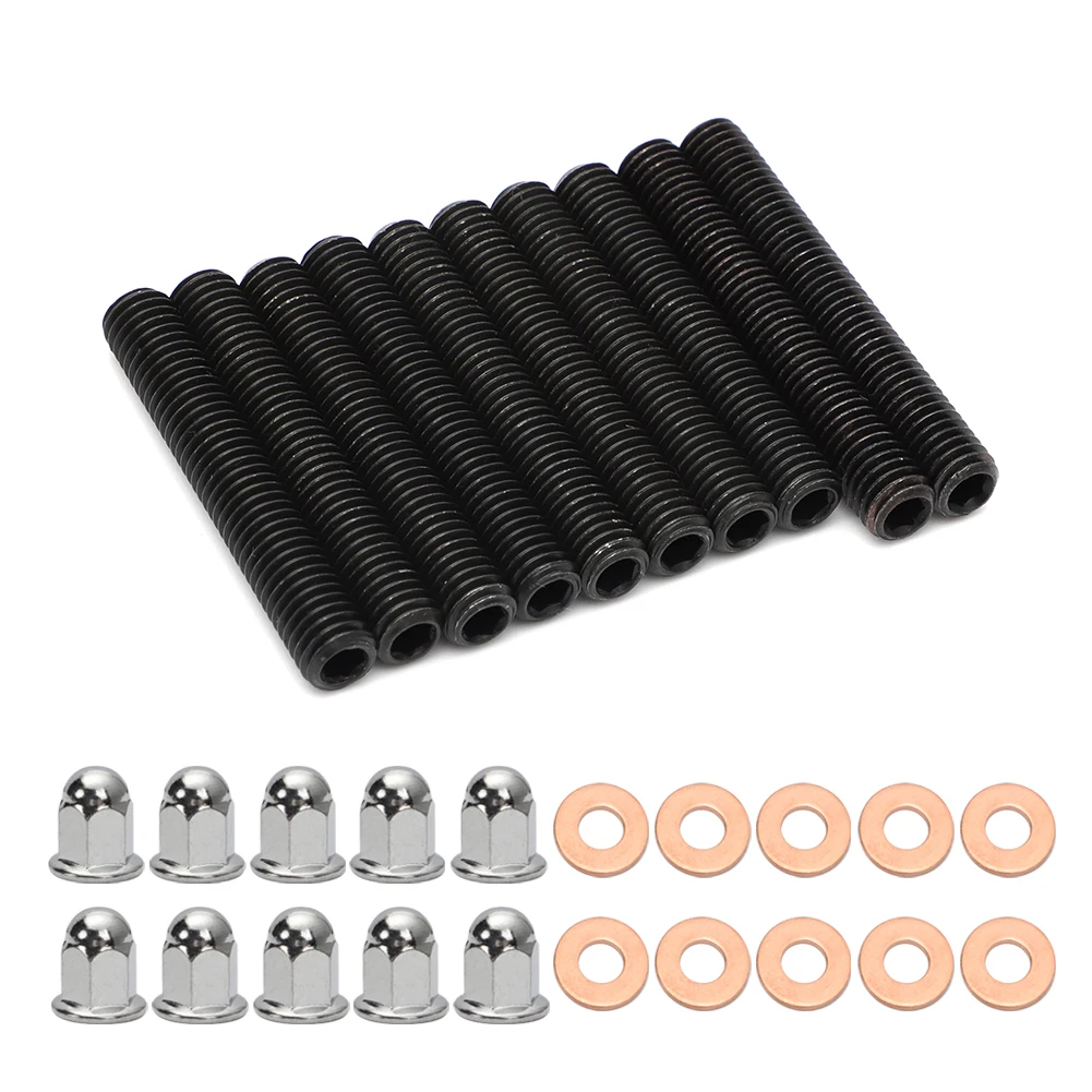 10Pcs Kit Borchie Testa Prigioniera Vitos Dadi Smalto A Brugola Rondella Dadi Testa Ghianda Lucidata Per Yamaha Banshee 350 1987-2006 Yfz 350 Atv