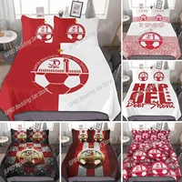 3D Printed Hapoel Beer Sheva Bedding Set Pillowcase Duvet Cover Double Twin Full Queen King Adult Kids Bedclothes Quilt Cover 1