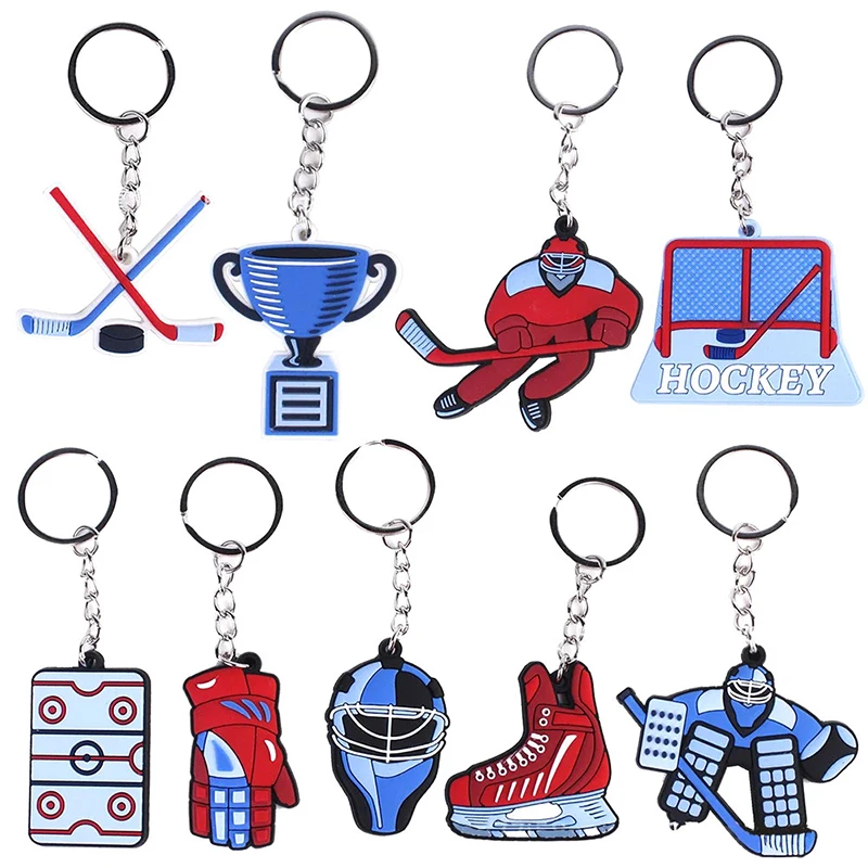 Ice Hockey Field Hockey Stick Keychain Ice Hockey Hockey Stick