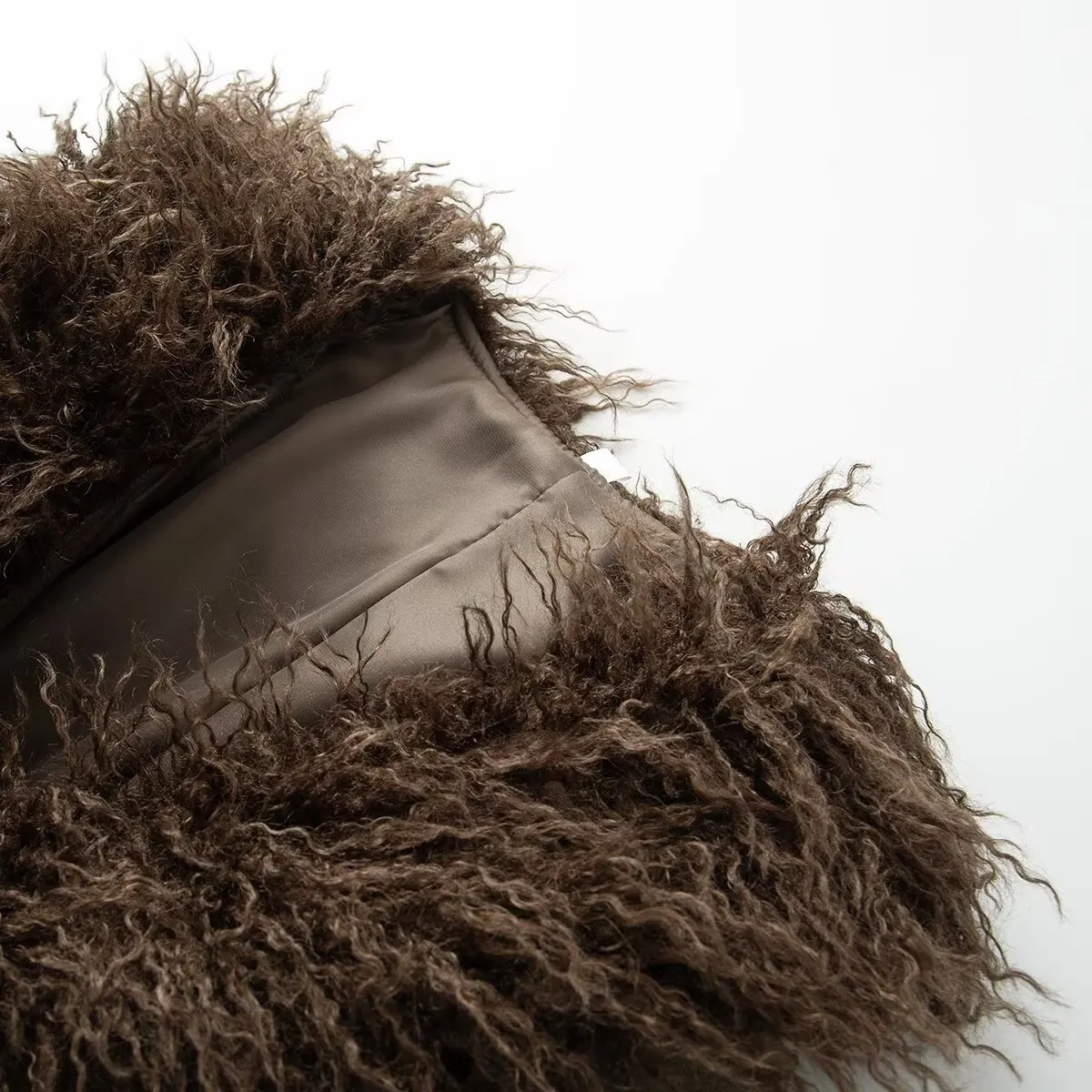 HH Damen High-Street Windbreaker mit Gürtel-Dekoration, einfarbig, zweireihig, lange Ärmel, neue Mode, Umlegekragen-Jacken – Detail 4