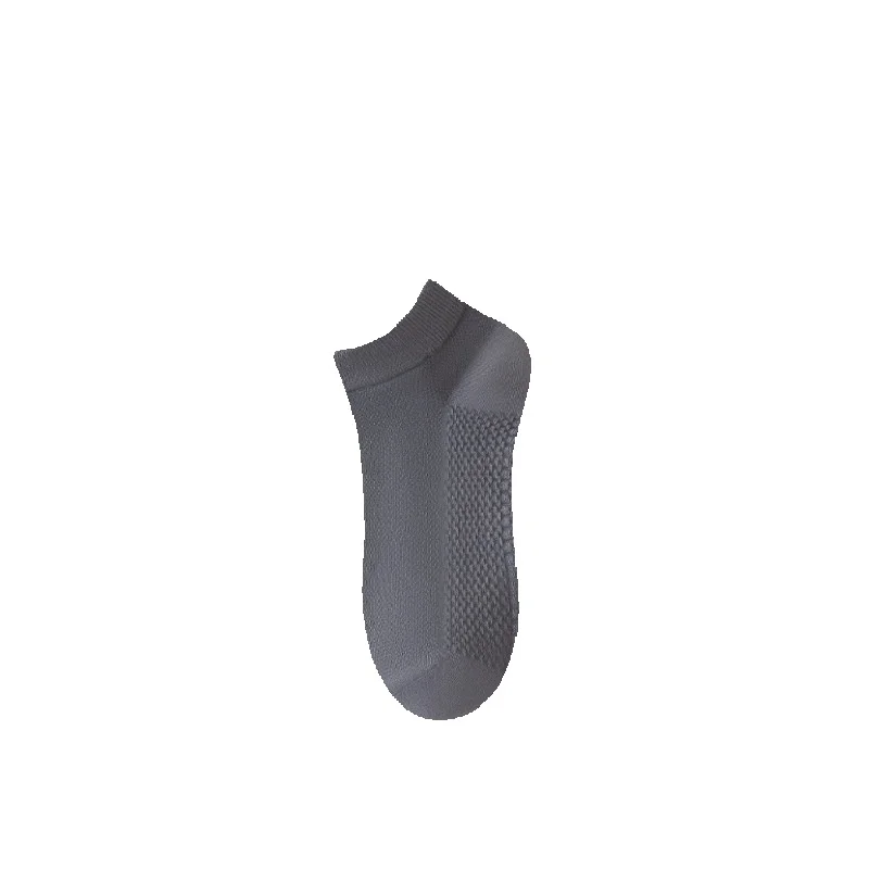 2025e Pure Men Short Spring Thin Mesh Massage Bottom Full Cotton Men's Boat Zhuji Summer Socks_voghion.com
