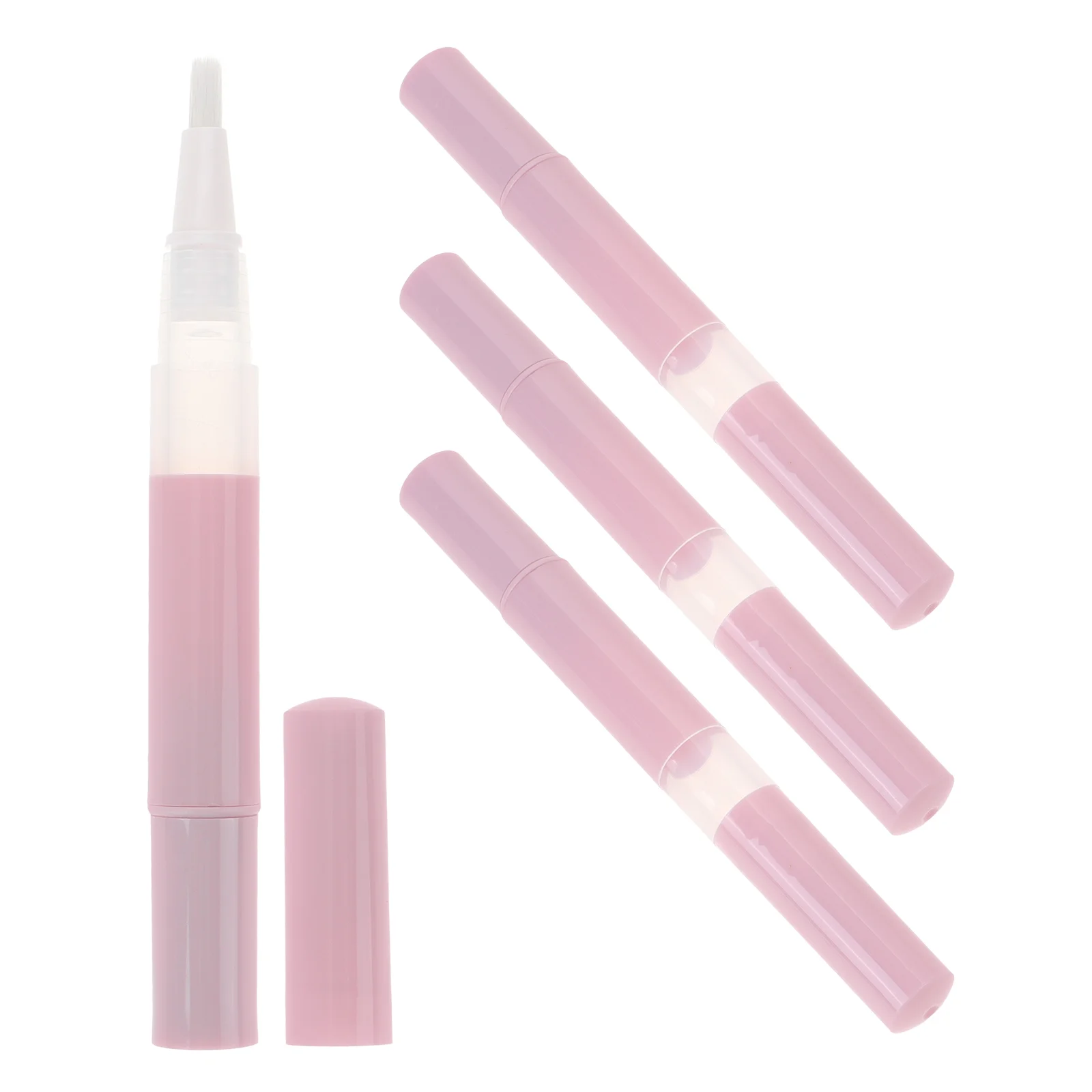 

4 Pcs Lip Gloss Glaze Pen Lash Cosmetics Dispenser Applicator Tubes Empty Nail Oil Eyelash Growth Liquid Cuticle