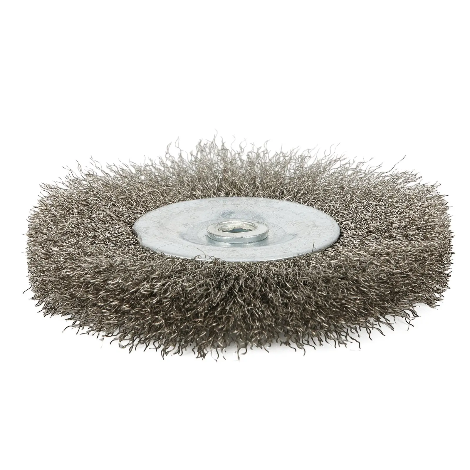 3 Inch Crimped Stainless Steel Wire Wheel Brush Bench Grinder Abrasive Tool 13mm Hole For Deburring Rust Cleaning Polishing 1Pc
