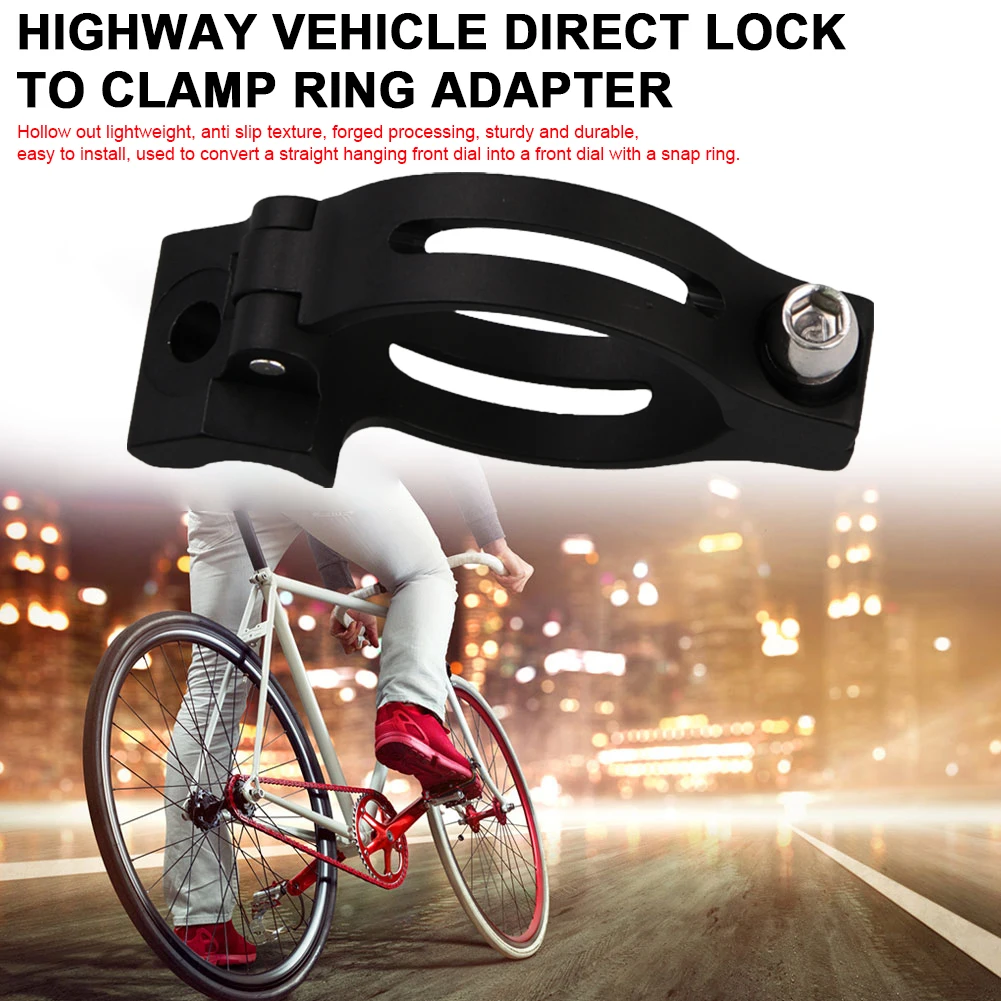 Front Derailleur Braze Adapter Converter Clamp 34.9mm Bike Hanging Front Derailleur Braze-On Convertor for Front Derailleur