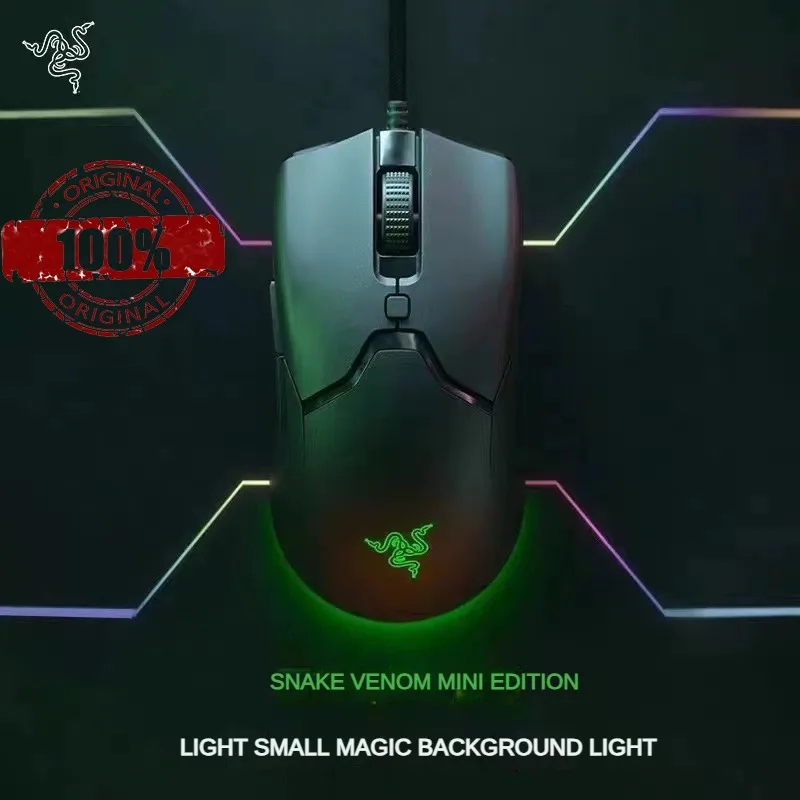 100% Originale Razer Viper Mini Mouse Da Gioco 8500Dpi Sensore Ottico Chroma Rgb Mouse Cablato Mouse Leggero Speedflex Per Giocatore