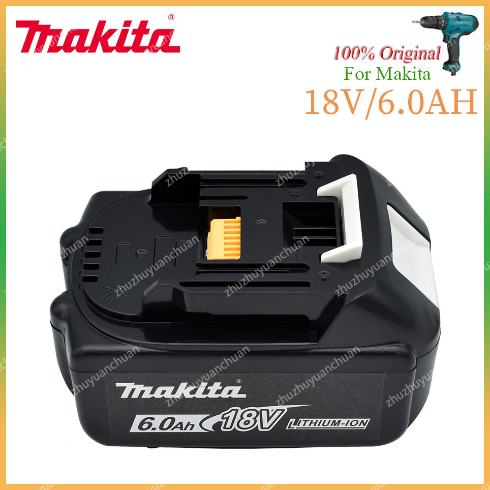 

Makita 100% original 18V Makita 6000mAh lithium-ion rechargeable power tool 18V replacement battery BL1860 BL1830 BL1850 BL1860B