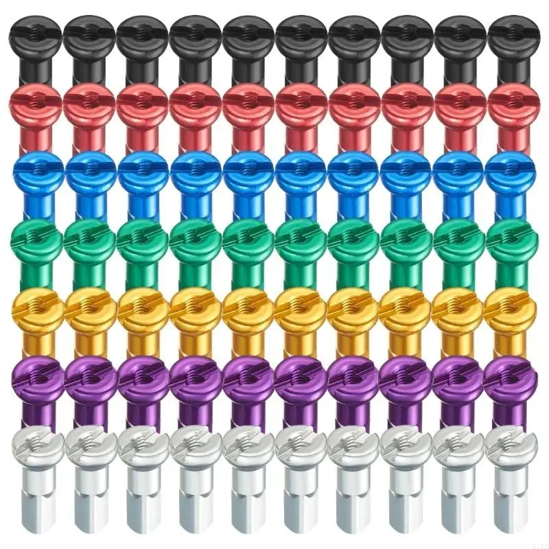 K1KD 10Pcs 자전거 스포크 젖꼭지 캡 헤드 엔드 팁 산악 도로 자전거 내구성