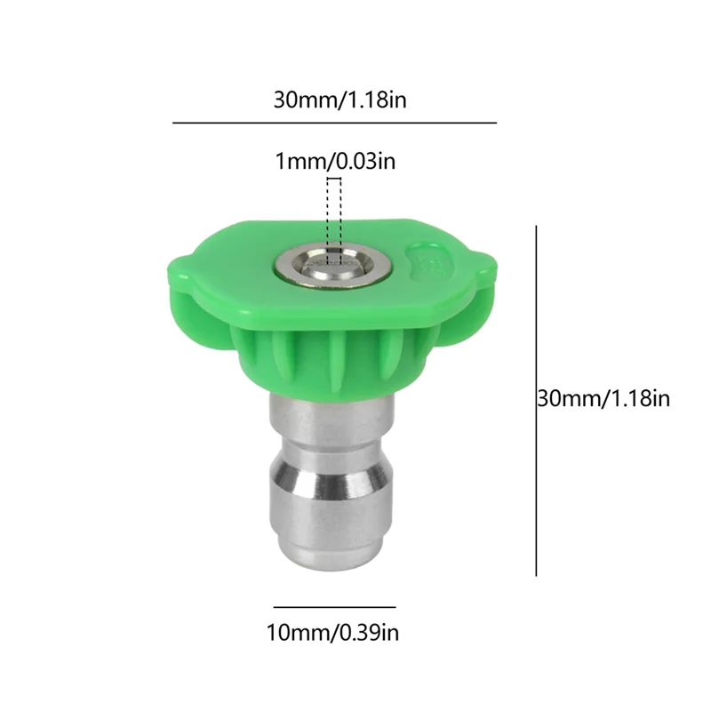 Pressure Washer Spray Nozzle Tip Set Replacement Sprayer Nozzle Tips for Pressure Washers Accessories 5Pack