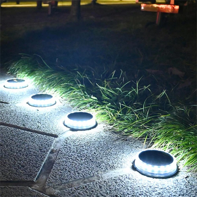 10piezas Luces solares para exteriores, luces LED de acero inoxidable para  exteriores Luces solares para exteriores Luces solares para jardines para  caminos, pasarelas, patios, jardines, césped (luz blanca), Mode de Mujer