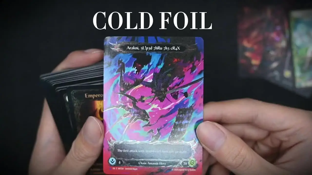 FAB COLD FOIL Crown of Dominion Felling of the Crown Flick Knives