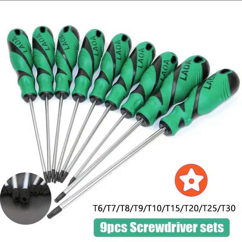 LAOA Torx Hexangular Screwdriver Bolt Driver Special Screwdrivers Torx Screwdriver Sets S2 Middle hole 1PC