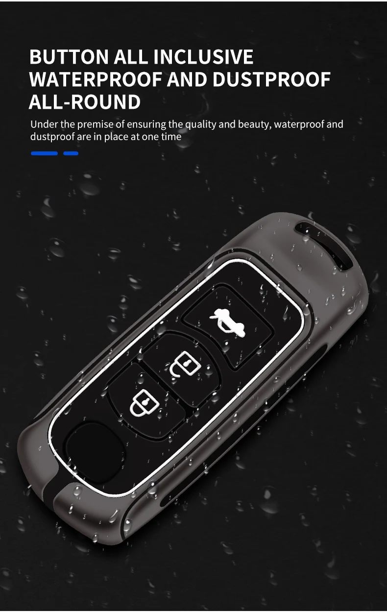 Zinc Alloy Car Remote Key Case Cover Shell Mazda 2 3 6 BL BM GJ Atenza Axela Demio CX3 CX-3 CX5 CX-5 CX7 CX9 MX5 KE KF Keyless - S76ea05c06179420b8eb87d1dd3da930ak