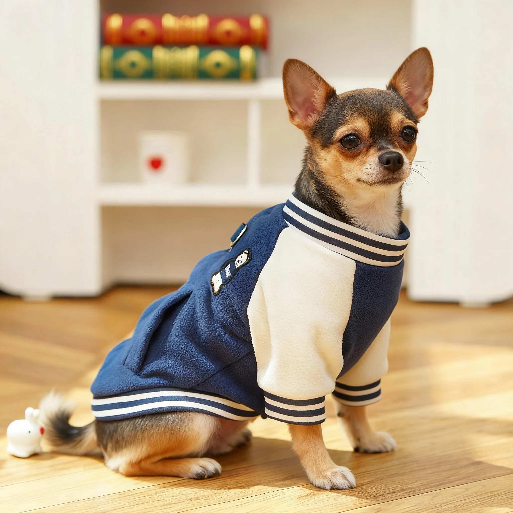 Sporty Fleece Baseball Dog Jacket 4