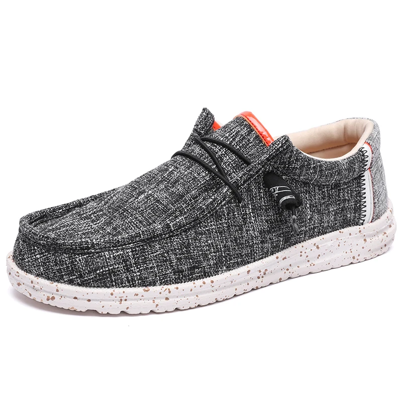 

Men Canvas Shoes 2023 New Boat Shoes Outdoor Slip on Loafer Fashion Casual Flats Lightweight Non Slip Deck Shoes Big Size 48