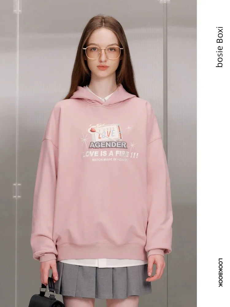

Bosie Spring And Autumn Printed Hoodie