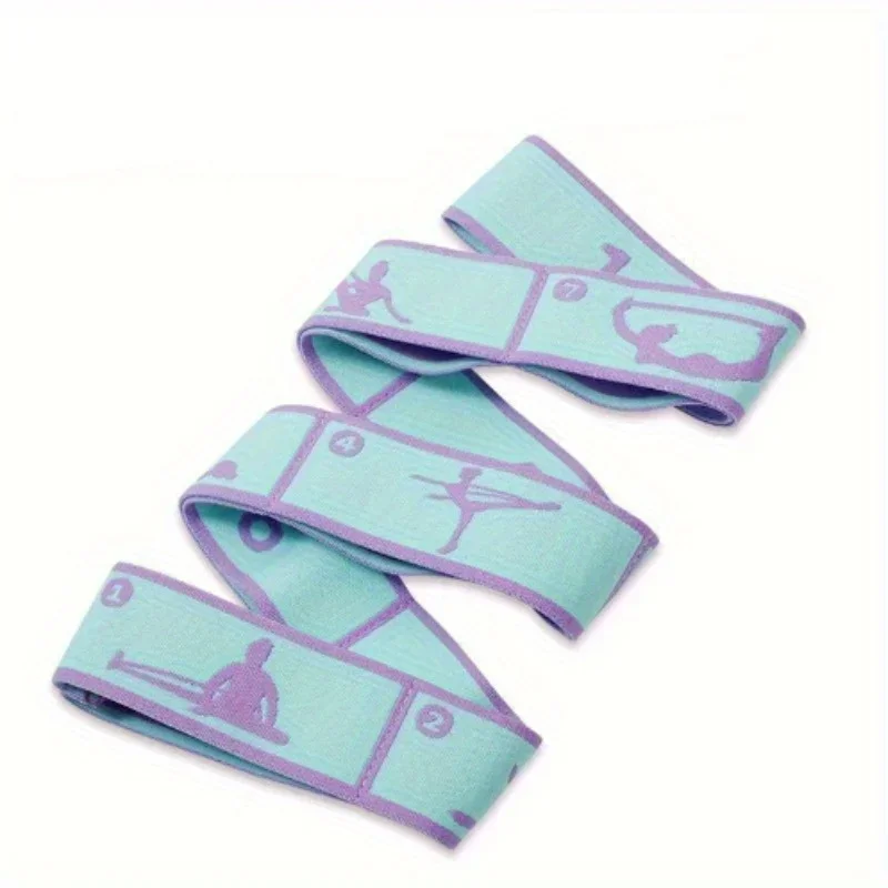 Description Picture 6 of itemDance Stretching Band Loop Yoga Stretching Belt Yoga Pilates Fitness Tension Belt  Digital Stretch Elastic Band Resistance Band