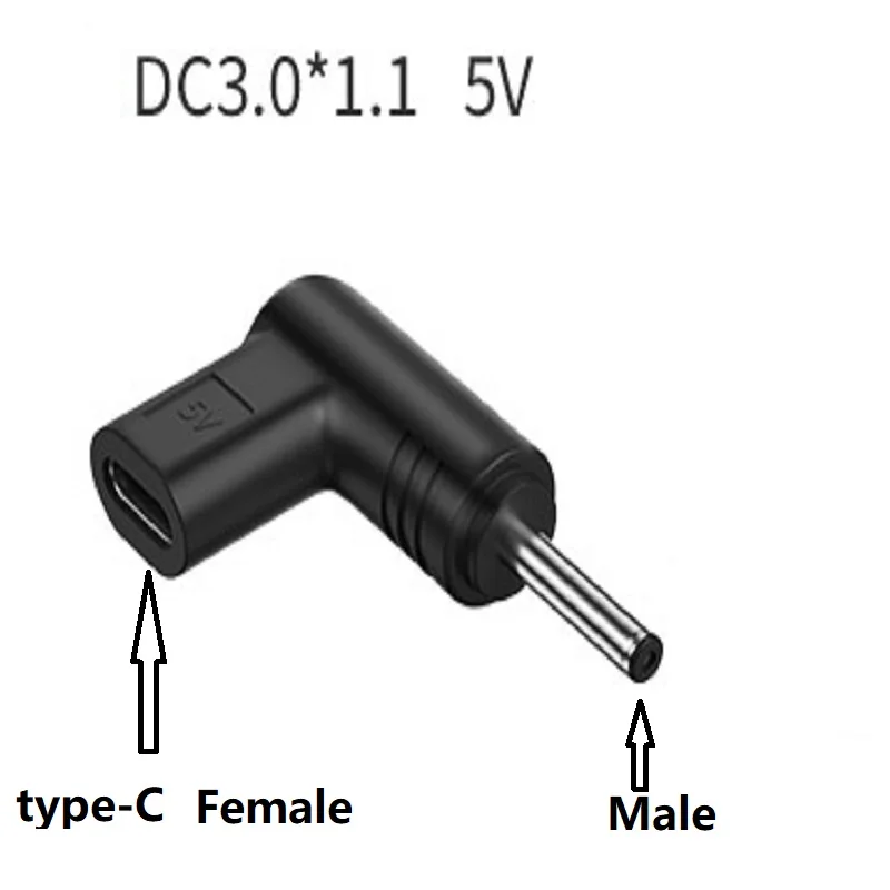 DC 5.5x2.1 5V 9V 12V USB C PD to DC Power Connector Universal Cable for USB RouterType C to DC Jack Plug  Adapter Converte head