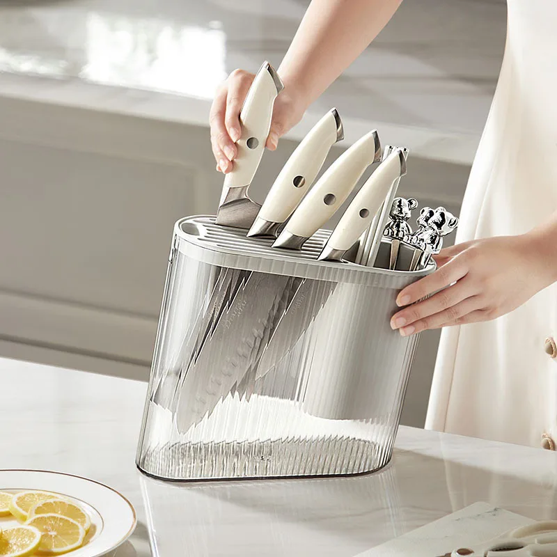 

Роскошный многофункциональный держатель для ножей, клетка для палочек, высокая внешность, трубка для палочек, кухонный слив