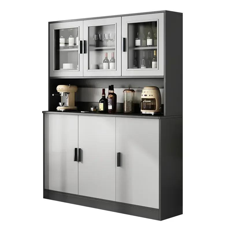 Modern Tall Minimalist Sideboard et Slate Cupboard Living Room Furniture Entrance Hall Console Table Kitchen Storage Cabinet