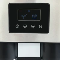 Machine à glaçons 3-en-1 avec glace pilée et eau froide, machine à glaçons rapide en 7-9 minutes, écran LCD pour la maison, les fêtes et les cafés 6