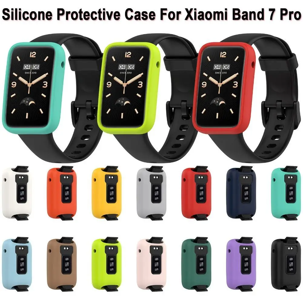 

Silicone Protective Case For Xiaomi Mi Band 7 Pro Smartwatch Bumper Screen Protector Cover Frame for Xiaomi Mi Band 7 Pro Case