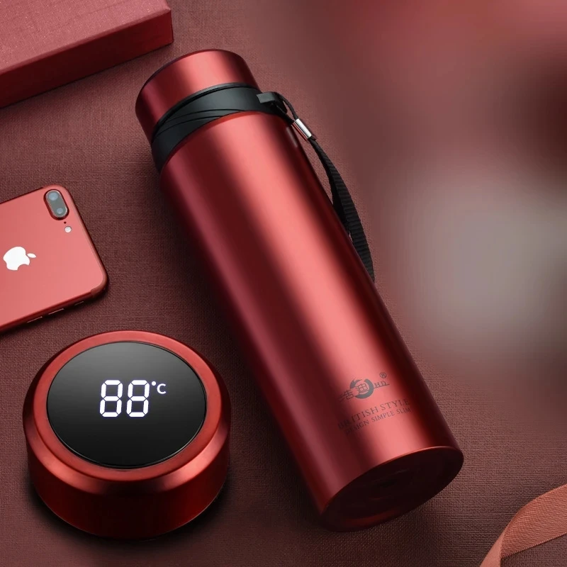 

Coffee/Tea thermos, 21 Oz Smart LED Temperature Display Tea Infuser Bottle, Double Wall Vacuum Insulated Water Bottle