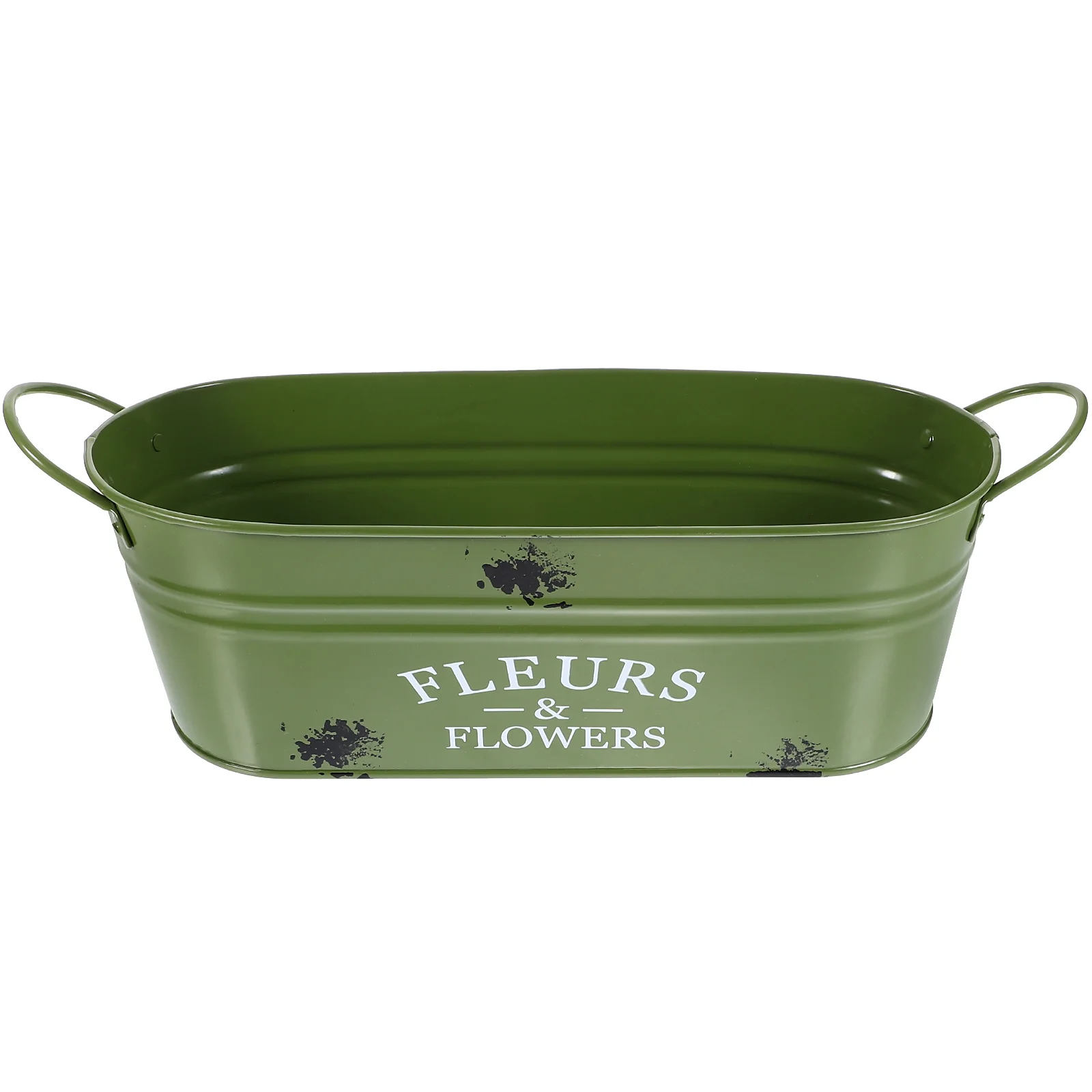 

Plant Container Bucket Vintage Flowerpot Office Decor Garden Planter Decoration