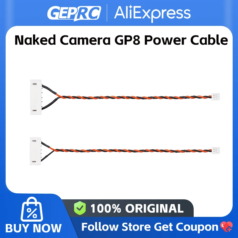 GEPRC Compatible With Naked GoPro Hero8 Camera 4S 6S Power Cable For RC DIY FPV Racing Drone