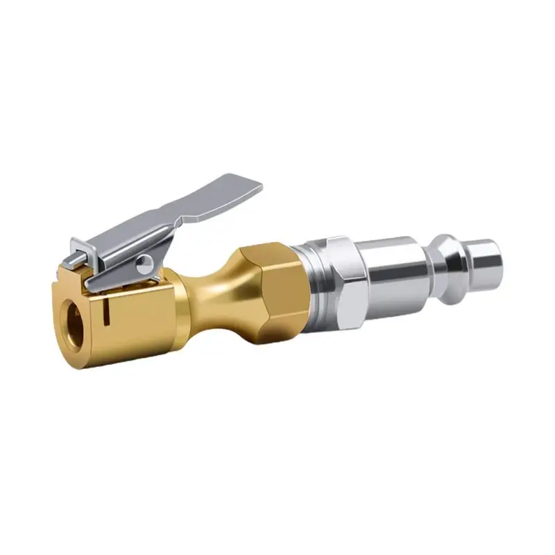 

Air Compressor Pump Clip Quick Connect American Gauge Inflator Connector Fast Locking Type Connection Accessory for Mini Cars