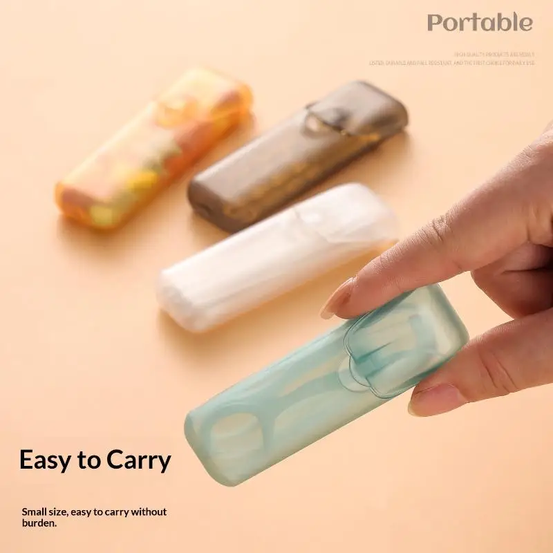 5pcs/set Mini Toothpick Storage Boxes Toothpick Holder With Lid Home Kitchen Restaurant Portable Small Toothpick Case