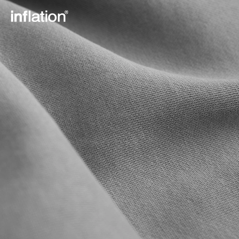 INFLATION 남성용 두꺼운 플리스 트랙수트, 따뜻한 후드 및 스웨트팬츠 세트, 유니섹스 하이 칼라, 오버사이즈 조깅 슈트, 겨울