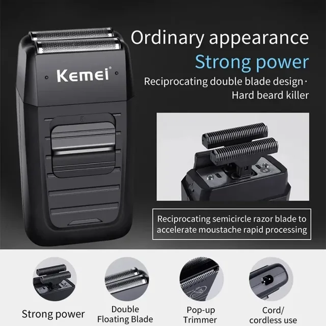 【新品】Kemei KM-2299+KM-2296 バリカン スキンフェード Kemei KM-2296 KM-2299 KM-1102 Hair Clipper Kit Men's