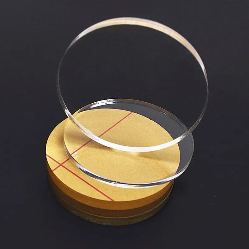 3mm Clear Cast Acrylic Circle Discs Quality Plexiglass Sheets Round Perspex Cutting Shapes For DIY Craft