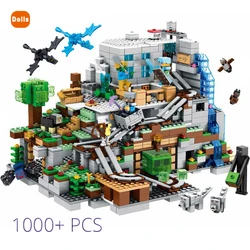Ensemble de construction de maison d'arbre, grotte de montagne, élévateur, avec figurines compatibles, 21137 briques, jouets cadeaux 