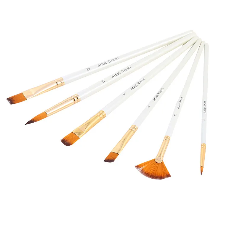 5pcs Artist Paint Brush Kit Professional Round Flat Angled Filbert