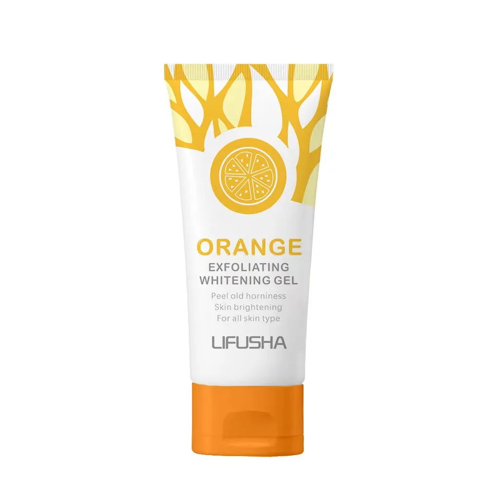 Orange Exfoliating Gel Scrub Cream Shrink Pores Orange Body Scrub Brightening Body Exfoliator For Women Skin Whitening Peeling_voghion.com