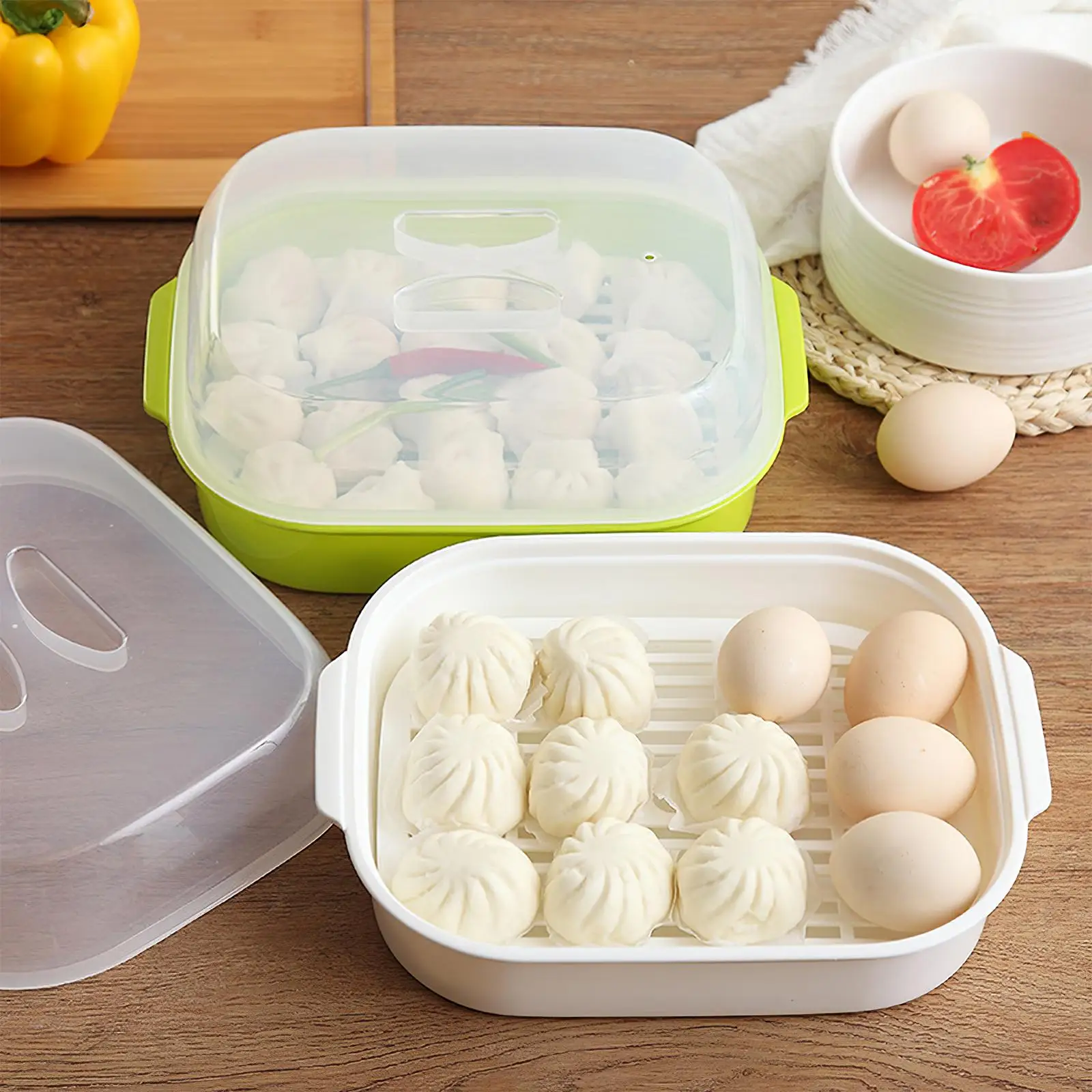 Microwave Oven for Steamed Buns Kitchen Cooking Heating Vent Use