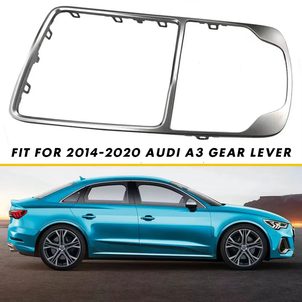 Audi A3 8V 2014-2019 자동차 센터 콘솔 서라운드 트림 실버 크롬 시프트 노브 MMI 고정 8V 0864260 8V 0864260 8V 0864260 UM