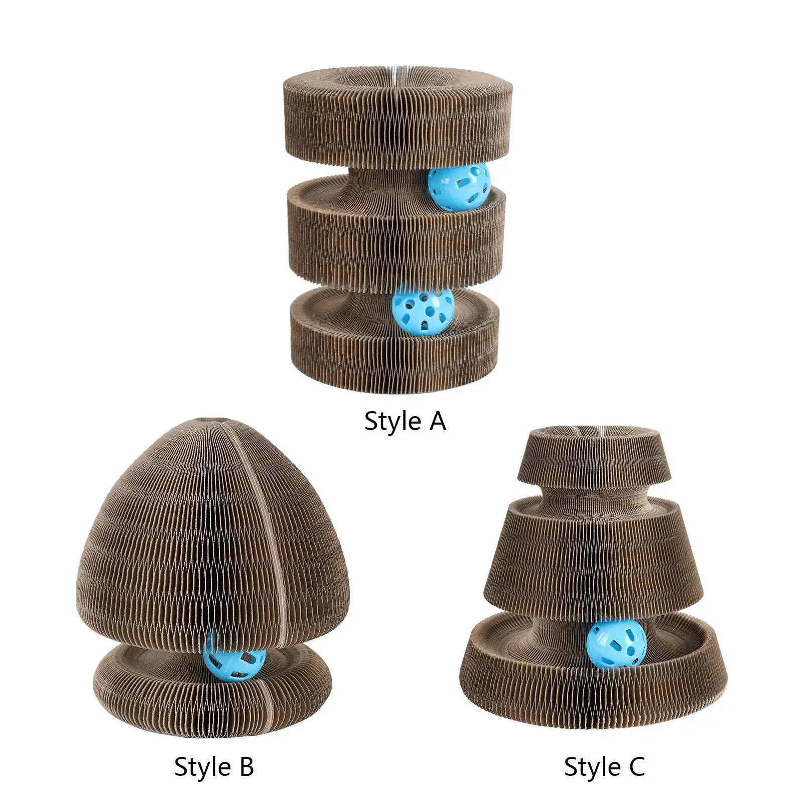 

Cat Bed Interactive Scratcher Cat Accordion Toys Durable Interactive Cat Scratching Cardboard for Kitty Indoor Cats Kitten
