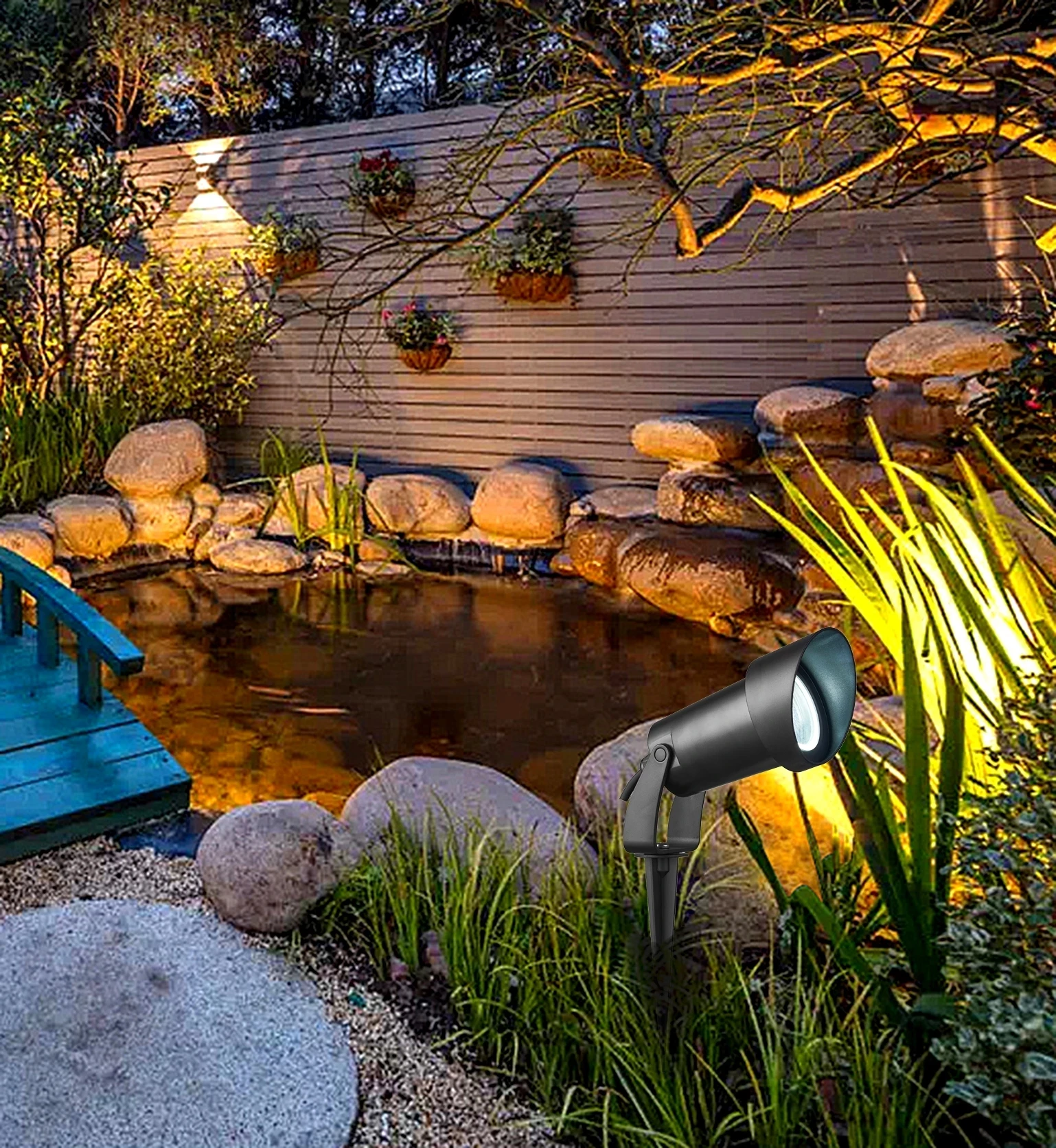 IP65 Outdoor Garden GU10 Mr16 220V 110V LED Lawn Spike Light Pond Path Landscape Spot Light Bulbs